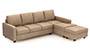 Apollo Sofa Set (Fabric Sofa Material, Compact Sofa Size, Soft Cushion Type, Sectional Sofa Type, Sectional Master Sofa Component, Sandshell Beige, Regular Back Type, Regular Back Height) by Urban Ladder - - 178923