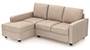 Apollo Sofa Set (Fabric Sofa Material, Compact Sofa Size, Soft Cushion Type, Sectional Sofa Type, Sectional Master Sofa Component, Sandshell Beige, Regular Back Type, Regular Back Height) by Urban Ladder - - 178926