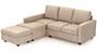 Apollo Sofa Set (Fabric Sofa Material, Compact Sofa Size, Soft Cushion Type, Sectional Sofa Type, Sectional Master Sofa Component, Sandshell Beige, Regular Back Type, Regular Back Height) by Urban Ladder - - 178928