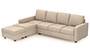Apollo Sofa Set (Fabric Sofa Material, Regular Sofa Size, Soft Cushion Type, Sectional Sofa Type, Sectional Master Sofa Component, Sandshell Beige, Regular Back Type, Regular Back Height) by Urban Ladder - - 179002