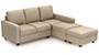 Apollo Sofa Set (Fabric Sofa Material, Regular Sofa Size, Soft Cushion Type, Sectional Sofa Type, Sectional Master Sofa Component, Sandshell Beige, Regular Back Type, Regular Back Height) by Urban Ladder - - 179005