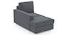 Apollo Sofa Set (Fabric Sofa Material, Regular Sofa Size, Soft Cushion Type, Sectional Sofa Type, Left Aligned Chaise Sofa Component, Ash Grey Velvet, Regular Back Type, Regular Back Height) by Urban Ladder - Design 1 - 181418