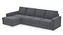 Apollo Sofa Set (Fabric Sofa Material, Regular Sofa Size, Soft Cushion Type, Sectional Sofa Type, Sectional Master Sofa Component, Ash Grey Velvet, Regular Back Type, Regular Back Height) by Urban Ladder - Design 1 - 181442