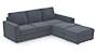 Apollo Sofa Set (Fabric Sofa Material, Regular Sofa Size, Soft Cushion Type, Sectional Sofa Type, Sectional Master Sofa Component, Ash Grey Velvet, Regular Back Type, Regular Back Height) by Urban Ladder - Design 1 - 181446