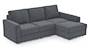 Apollo Sofa Set (Fabric Sofa Material, Compact Sofa Size, Soft Cushion Type, Sectional Sofa Type, Sectional Master Sofa Component, Ash Grey Velvet, Regular Back Type, Regular Back Height) by Urban Ladder - Design 1 - 181520