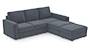 Apollo Sofa Set (Fabric Sofa Material, Compact Sofa Size, Soft Cushion Type, Sectional Sofa Type, Sectional Master Sofa Component, Ash Grey Velvet, Regular Back Type, Regular Back Height) by Urban Ladder - Design 1 - 181521