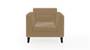 Lewis Sofa (Fabric Sofa Material, Regular Sofa Size, Firm Cushion Type, Regular Sofa Type, Individual 1 Seater Sofa Component, Fawn Velvet) by Urban Ladder - - 182325