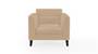 Lewis Sofa (Fabric Sofa Material, Regular Sofa Size, Soft Cushion Type, Regular Sofa Type, Individual 1 Seater Sofa Component, Sandshell Beige) by Urban Ladder - - 182475
