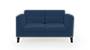 Lewis Sofa (Fabric Sofa Material, Regular Sofa Size, Soft Cushion Type, Regular Sofa Type, Individual 2 Seater Sofa Component, Sea Port Blue Velvet) by Urban Ladder - - 182501