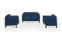 Lewis Sofa (Fabric Sofa Material, Regular Sofa Size, Soft Cushion Type, Regular Sofa Type, Master Sofa Component, Sea Port Blue Velvet) by Urban Ladder - - 182503