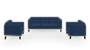 Lewis Sofa (Fabric Sofa Material, Regular Sofa Size, Soft Cushion Type, Regular Sofa Type, Master Sofa Component, Sea Port Blue Velvet) by Urban Ladder - - 182504