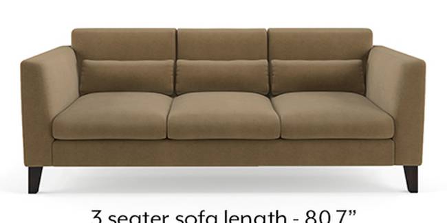 Lewis Sofa (Fabric Sofa Material, Regular Sofa Size, Soft Cushion Type, Regular Sofa Type, Master Sofa Component, Fawn Velvet)