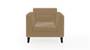 Lewis Sofa (Fabric Sofa Material, Regular Sofa Size, Soft Cushion Type, Regular Sofa Type, Individual 1 Seater Sofa Component, Fawn Velvet) by Urban Ladder - - 182575