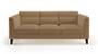 Lewis Sofa (Fabric Sofa Material, Regular Sofa Size, Soft Cushion Type, Regular Sofa Type, Individual 3 Seater Sofa Component, Fawn Velvet) by Urban Ladder - - 182577