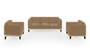 Lewis Sofa (Fabric Sofa Material, Regular Sofa Size, Soft Cushion Type, Regular Sofa Type, Master Sofa Component, Fawn Velvet) by Urban Ladder - - 182579