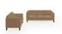 Lewis Sofa (Fabric Sofa Material, Regular Sofa Size, Soft Cushion Type, Regular Sofa Type, Master Sofa Component, Fawn Velvet) by Urban Ladder - - 182580