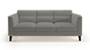 Lewis Sofa (Fabric Sofa Material, Regular Sofa Size, Firm Cushion Type, Regular Sofa Type, Individual 3 Seater Sofa Component, Ash Grey Velvet) by Urban Ladder - - 182602