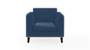 Lewis Sofa (Cobalt, Fabric Sofa Material, Regular Sofa Size, Firm Cushion Type, Regular Sofa Type, Individual 1 Seater Sofa Component) by Urban Ladder - - 182625