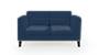 Lewis Sofa (Cobalt, Fabric Sofa Material, Regular Sofa Size, Firm Cushion Type, Regular Sofa Type, Individual 2 Seater Sofa Component) by Urban Ladder - - 182626