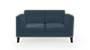 Lewis Sofa (Indigo Blue, Fabric Sofa Material, Regular Sofa Size, Firm Cushion Type, Regular Sofa Type, Individual 2 Seater Sofa Component) by Urban Ladder - - 182750