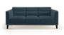 Lewis Sofa (Indigo Blue, Fabric Sofa Material, Regular Sofa Size, Firm Cushion Type, Regular Sofa Type, Individual 3 Seater Sofa Component) by Urban Ladder - - 182751
