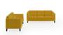 Lewis Sofa (Olive Green, Fabric Sofa Material, Regular Sofa Size, Firm Cushion Type, Regular Sofa Type, Master Sofa Component) by Urban Ladder