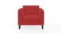 Lewis Sofa (Fabric Sofa Material, Regular Sofa Size, Firm Cushion Type, Regular Sofa Type, Individual 1 Seater Sofa Component, Salsa Red) by Urban Ladder