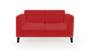 Lewis Sofa (Fabric Sofa Material, Regular Sofa Size, Firm Cushion Type, Regular Sofa Type, Individual 2 Seater Sofa Component, Salsa Red) by Urban Ladder