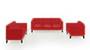 Lewis Sofa (Fabric Sofa Material, Regular Sofa Size, Firm Cushion Type, Regular Sofa Type, Master Sofa Component, Salsa Red) by Urban Ladder