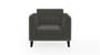 Lewis Sofa (Fabric Sofa Material, Regular Sofa Size, Firm Cushion Type, Regular Sofa Type, Individual 1 Seater Sofa Component, Graphite Grey) by Urban Ladder - - 182824