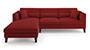 Lewis Sofa (Fabric Sofa Material, Regular Sofa Size, Firm Cushion Type, Sectional Sofa Type, Sectional Master Sofa Component, Salsa Red) by Urban Ladder