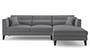 Lewis Sofa (Smoke, Fabric Sofa Material, Regular Sofa Size, Firm Cushion Type, Sectional Sofa Type, Sectional Master Sofa Component) by Urban Ladder - - 183252