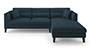 Lewis Sofa (Indigo Blue, Fabric Sofa Material, Regular Sofa Size, Soft Cushion Type, Sectional Sofa Type, Sectional Master Sofa Component) by Urban Ladder - - 183462