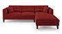 Lewis Sofa (Fabric Sofa Material, Regular Sofa Size, Soft Cushion Type, Sectional Sofa Type, Sectional Master Sofa Component, Salsa Red) by Urban Ladder