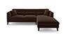 Lewis Sofa (Dark Earth, Fabric Sofa Material, Regular Sofa Size, Soft Cushion Type, Sectional Sofa Type, Sectional Master Sofa Component) by Urban Ladder - - 183713