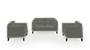 Lewis Sofa (Fabric Sofa Material, Regular Sofa Size, Soft Cushion Type, Regular Sofa Type, Master Sofa Component, Ash Grey Velvet) by Urban Ladder - - 183830