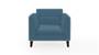 Lewis Sofa (Fabric Sofa Material, Regular Sofa Size, Soft Cushion Type, Regular Sofa Type, Individual 1 Seater Sofa Component, Colonial Blue) by Urban Ladder - - 183876