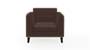 Lewis Sofa (Dark Earth, Fabric Sofa Material, Regular Sofa Size, Soft Cushion Type, Regular Sofa Type, Individual 1 Seater Sofa Component) by Urban Ladder - - 183926