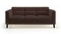 Lewis Sofa (Dark Earth, Fabric Sofa Material, Regular Sofa Size, Soft Cushion Type, Regular Sofa Type, Individual 3 Seater Sofa Component) by Urban Ladder - - 183928