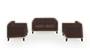 Lewis Sofa (Dark Earth, Fabric Sofa Material, Regular Sofa Size, Soft Cushion Type, Regular Sofa Type, Master Sofa Component) by Urban Ladder - - 183929