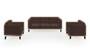 Lewis Sofa (Dark Earth, Fabric Sofa Material, Regular Sofa Size, Soft Cushion Type, Regular Sofa Type, Master Sofa Component) by Urban Ladder - - 183930