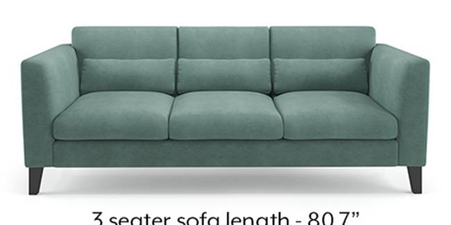 Lewis Sofa (Fabric Sofa Material, Regular Sofa Size, Soft Cushion Type, Regular Sofa Type, Master Sofa Component, Dusty Turquoise Velvet)