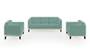 Lewis Sofa (Fabric Sofa Material, Regular Sofa Size, Soft Cushion Type, Regular Sofa Type, Master Sofa Component, Dusty Turquoise Velvet) by Urban Ladder