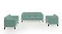 Lewis Sofa (Fabric Sofa Material, Regular Sofa Size, Soft Cushion Type, Regular Sofa Type, Master Sofa Component, Dusty Turquoise Velvet) by Urban Ladder