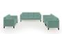 Lewis Sofa (Fabric Sofa Material, Regular Sofa Size, Soft Cushion Type, Regular Sofa Type, Master Sofa Component, Dusty Turquoise Velvet) by Urban Ladder