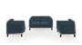 Lewis Sofa (Indigo Blue, Fabric Sofa Material, Regular Sofa Size, Soft Cushion Type, Regular Sofa Type, Master Sofa Component) by Urban Ladder - - 183979