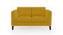 Lewis Sofa (Olive Green, Fabric Sofa Material, Regular Sofa Size, Soft Cushion Type, Regular Sofa Type, Individual 2 Seater Sofa Component) by Urban Ladder