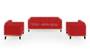 Lewis Sofa (Fabric Sofa Material, Regular Sofa Size, Soft Cushion Type, Regular Sofa Type, Master Sofa Component, Salsa Red) by Urban Ladder