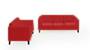 Lewis Sofa (Fabric Sofa Material, Regular Sofa Size, Soft Cushion Type, Regular Sofa Type, Master Sofa Component, Salsa Red) by Urban Ladder