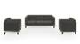 Lewis Sofa (Fabric Sofa Material, Regular Sofa Size, Soft Cushion Type, Regular Sofa Type, Master Sofa Component, Graphite Grey) by Urban Ladder - - 184055